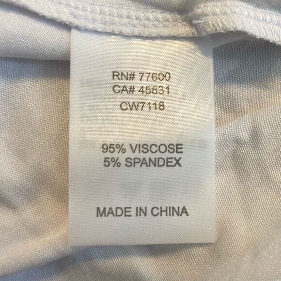 Chaser Ruffle Cold Shoulder Top White Cotton Knit Bell Long Sleeve S - Picture 5 of 6